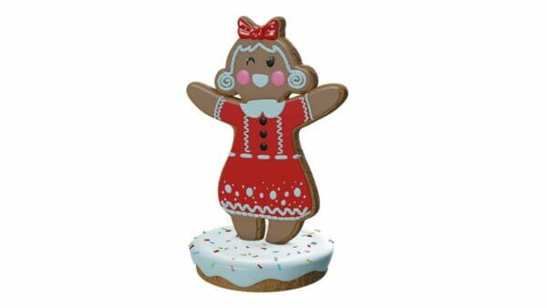 5' Sofia the Gingerbreadwoman Fiberglass Display