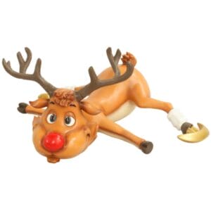 2.5' Skating Reindeer Fiberglass Display
