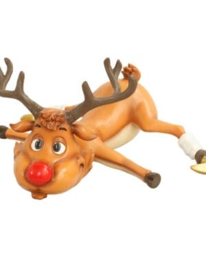 2.5' Skating Reindeer Fiberglass Display
