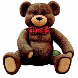 6.5' Red Teddy Bear Photo Op Fiberglass Display