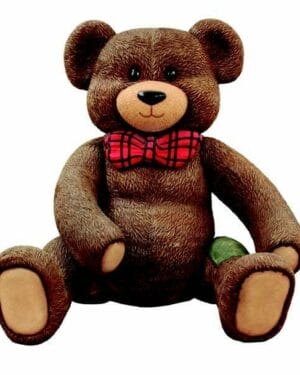 6.5' Red Teddy Bear Photo Op Fiberglass Display