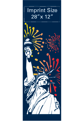 Creative Displays Miss Liberty Fireworks Street Banner
