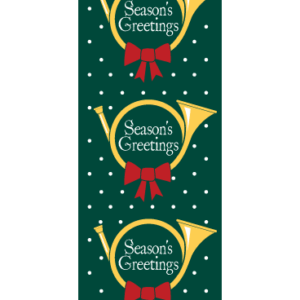 Creative Displays Season's Greetings Horns Trio Street Banner