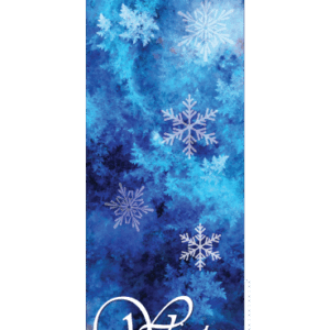 Creative Displays Blue & White Snowfall Street Banner