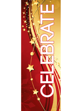 Creative Displays Celebrate Holiday Streamers Street Banner 20920