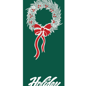 Creative Displays Holiday Greeting Wreath Street Banner 93672