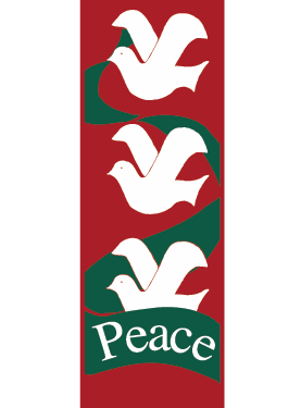 Creative Displays Doves Of Peace Ribbon Street Banner