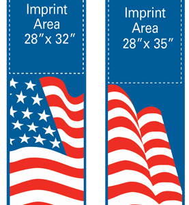 Creative Displays USA Double Flag Street Banner Set