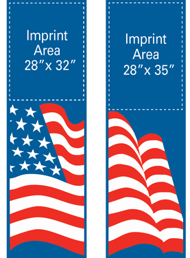 Creative Displays USA Double Flag Street Banner Set