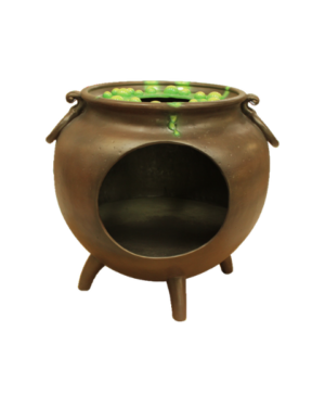 4' Witch Cauldron Halloween Fiberglass Display
