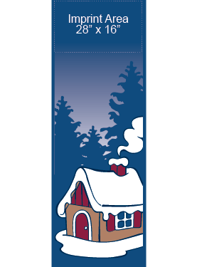 Creative Displays Gingerbread House In Country Street Banner s09418