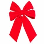 Creative Displays 24" Deluxe Red Velvet with Gold Trim Bows