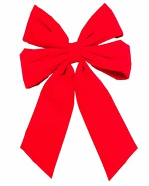 Creative Displays 24" Deluxe Red Velvet with Gold Trim Bows