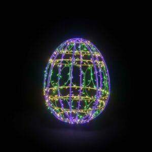2 Foot Easter Egg Light 2 VGY Fiberglass Display