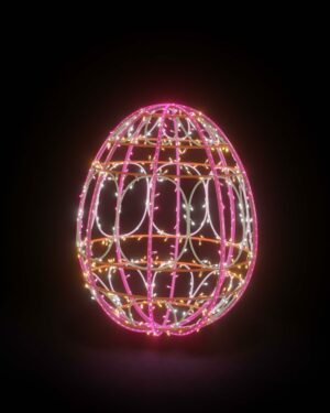 2 Foot Easter Egg Light 2 PWO Fiberglass Display