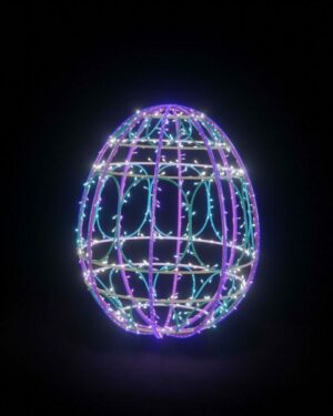 2 Foot Easter Egg Light 2 VTW Fiberglass Display