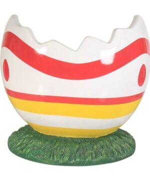 3 Foot Pink & Yellow Cracked Easter Egg Photo Op Fiberglass Display