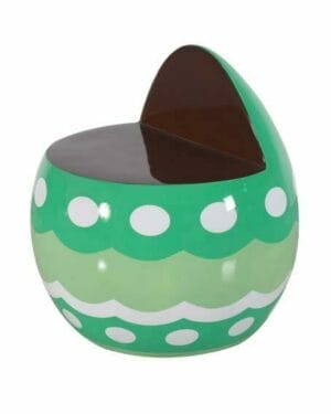 2 Foot Green Easter Egg Chair Fiberglass Display