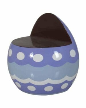 2 Foot Violet Easter Egg Chair Fiberglass Display