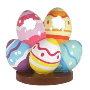 5 Foot Easter Eggtastic Photo Op Fiberglass Display