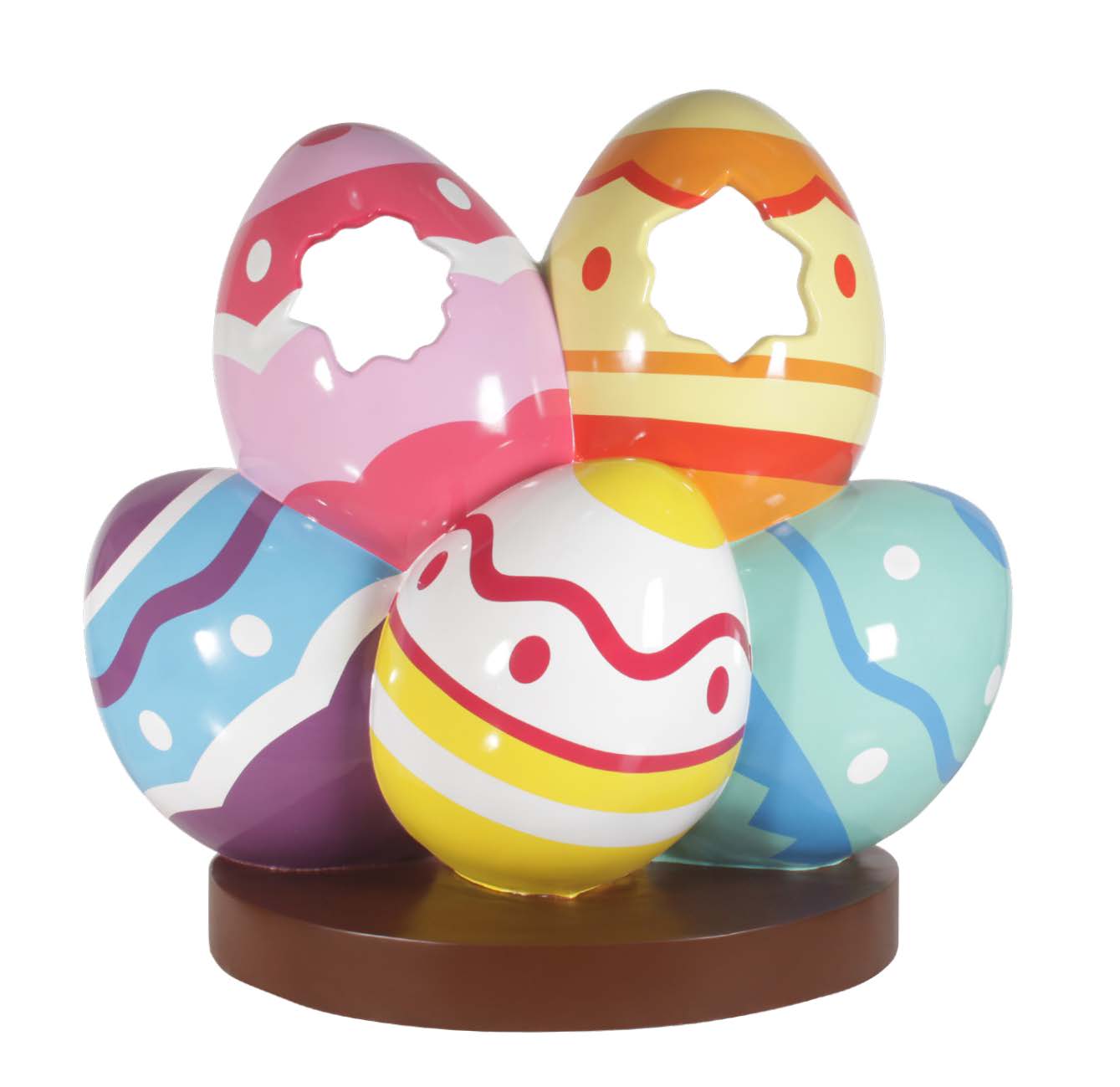 5 Foot Easter Eggtastic Photo Op Fiberglass Display