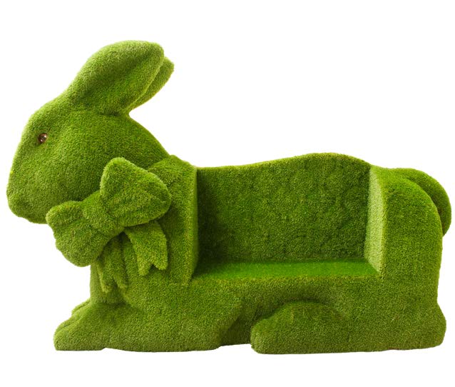6 Foot Grass Bunny Sofa Fiberglass Display