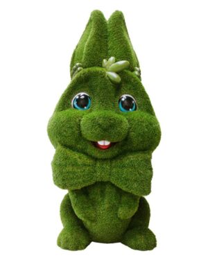 7 Foot Grass Easter Bunny Fiberglass Display