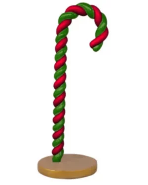 6' Red And Green Candy Cane Fiberglass Holiday Display
