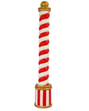 Creative Displays 8' Red and White Candy Cane Pillar Fiberglass Holiday Display