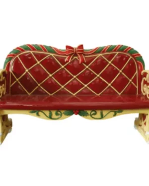 4' Santa's Bench Fiberglass Holiday Display