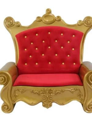 Creative Displays 5' Red and Gold Santa Sofa Fiberglass Holiday Display