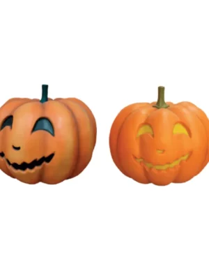 2' Pumpkin Lantern Halloween Fiberglass Display