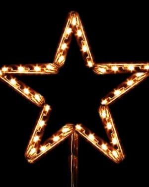 3' 5 Point Star LED Commercial Tree Topper