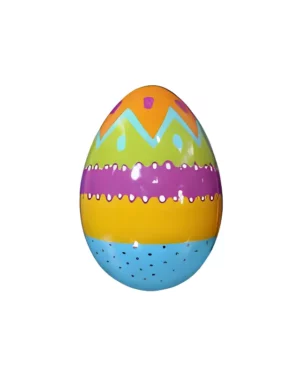2' Multicolored Easter Egg Fiberglass Display