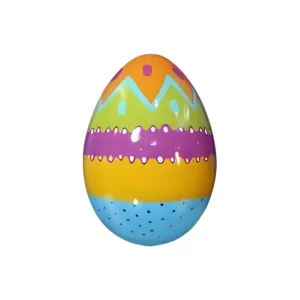 4' Multicolored Easter Egg Fiberglass Display