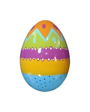 4' Multicolored Easter Egg Fiberglass Display