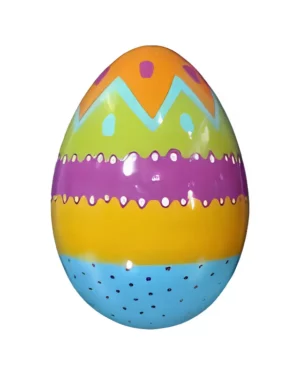 6' Multicolored Easter Egg Fiberglass Display