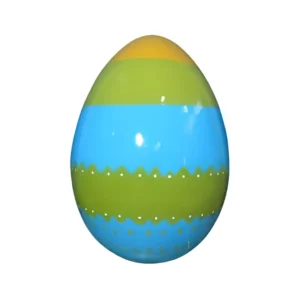 6' Blue and Green Easter Egg Fiberglass Display