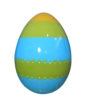 6' Blue and Green Easter Egg Fiberglass Display