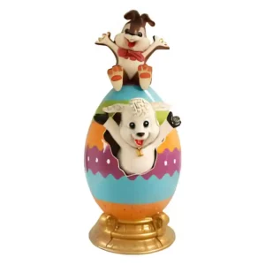 10' Easter Egg Lamb and Bunny Fiberglass Display