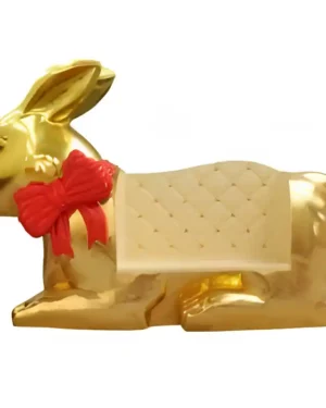 6' Chocolate Easter Bunny Sofa Fiberglass Display
