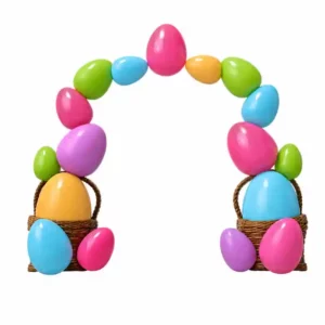 9' Easter Egg Archway Fiberglass Display