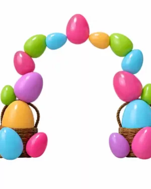 9' Easter Egg Archway Fiberglass Display