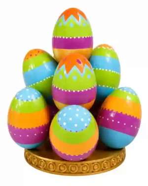 7.5' Multicolored Easter Egg Pile Fiberglass Display