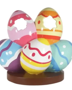 5 Foot Easter Eggtastic Photo Op Fiberglass Display