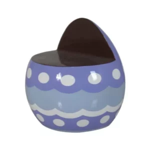 2 Foot Violet Easter Egg Chair Fiberglass Display