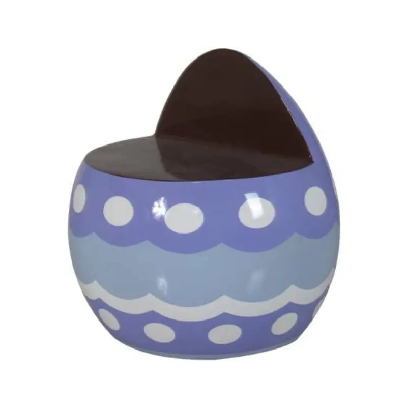 2 Foot Violet Easter Egg Chair Fiberglass Display