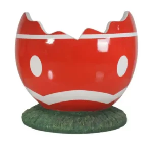 3 Foot Cracked Easter Egg Photo Op Fiberglass Display