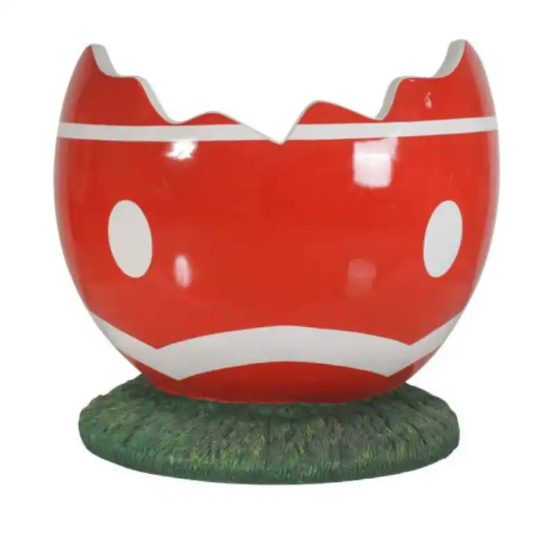 3 Foot Cracked Easter Egg Photo Op Fiberglass Display