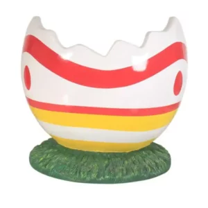 3 Foot Pink & Yellow Cracked Easter Egg Photo Op Fiberglass Display